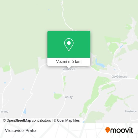 Vřesovice mapa