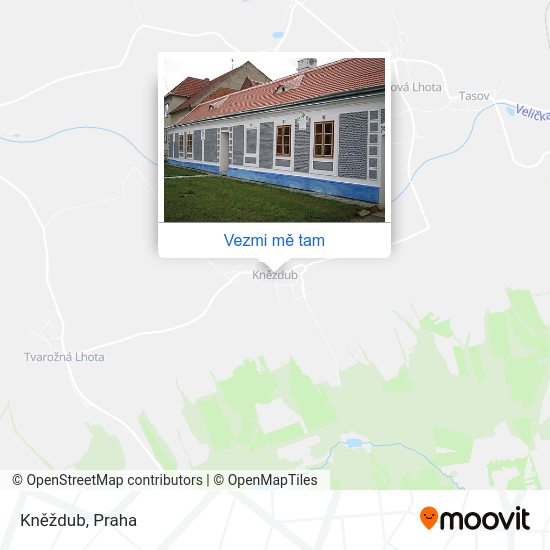 Kněždub mapa