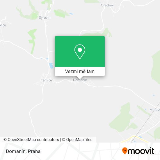 Domanín mapa