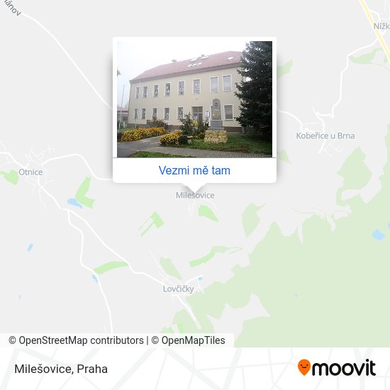 Milešovice mapa