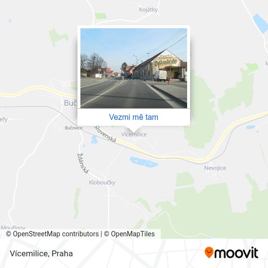 Vícemilice mapa