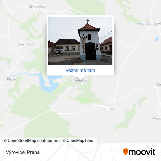Výrovice mapa