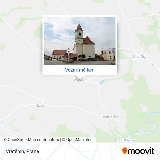 Vratěnín mapa