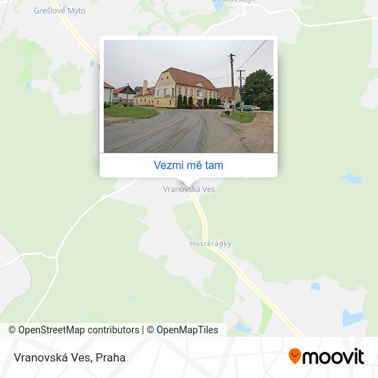 Vranovská Ves mapa