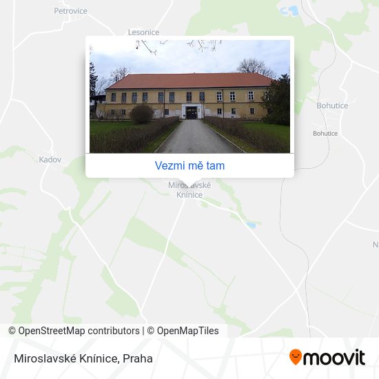 Miroslavské Knínice mapa