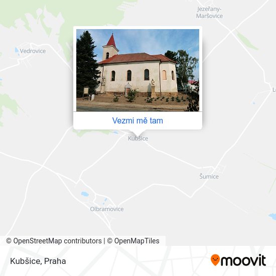 Kubšice mapa
