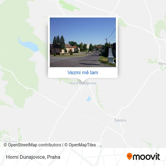Horní Dunajovice mapa