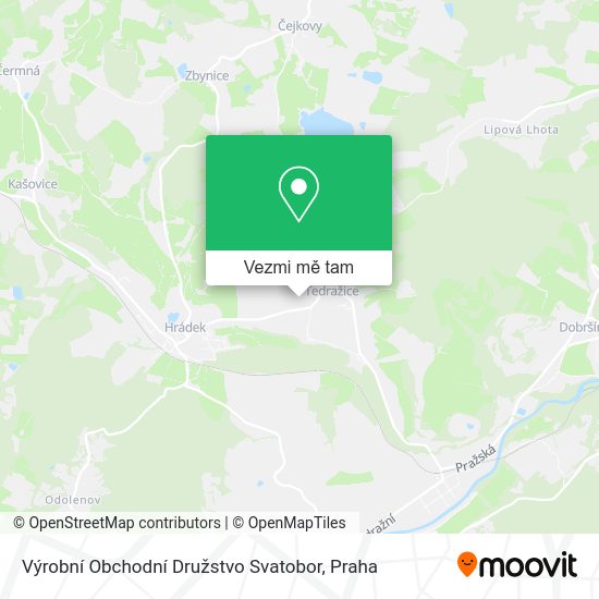 Výrobní Obchodní Družstvo Svatobor mapa