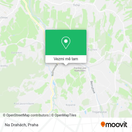 Na Drahách mapa