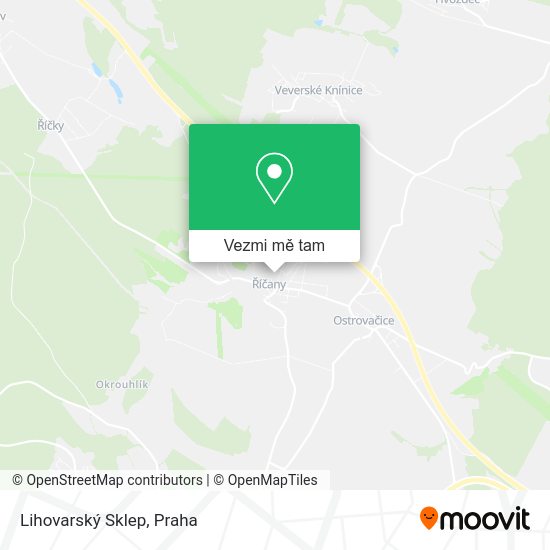 Lihovarský Sklep mapa