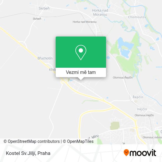 Kostel Sv.Jiljí mapa