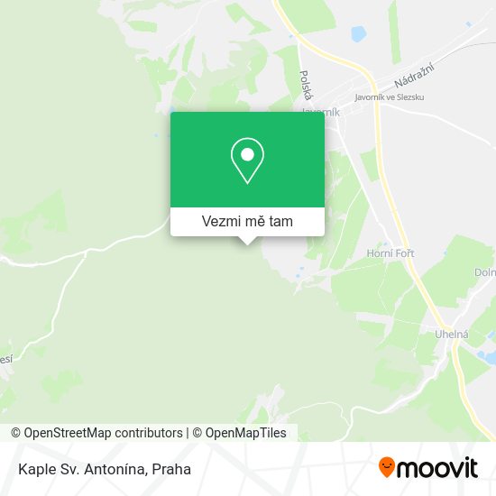 Kaple Sv. Antonína mapa