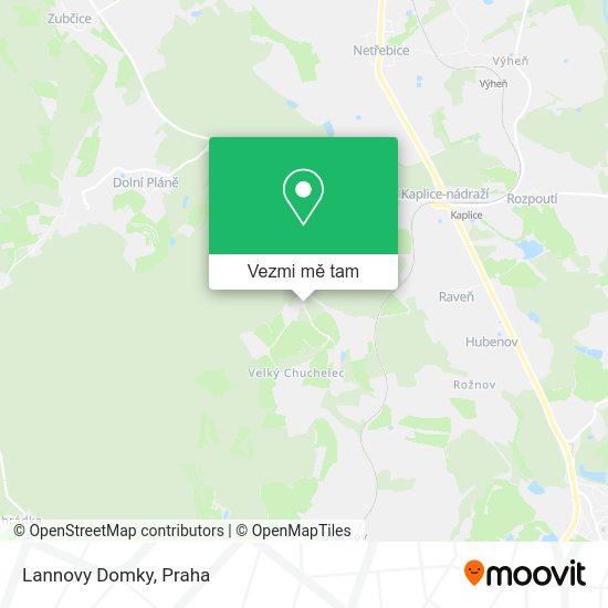 Lannovy Domky mapa