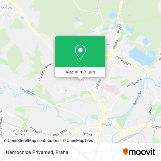 Nemocnice Privamed mapa