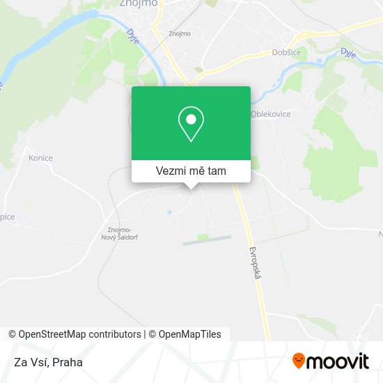 Za Vsí mapa