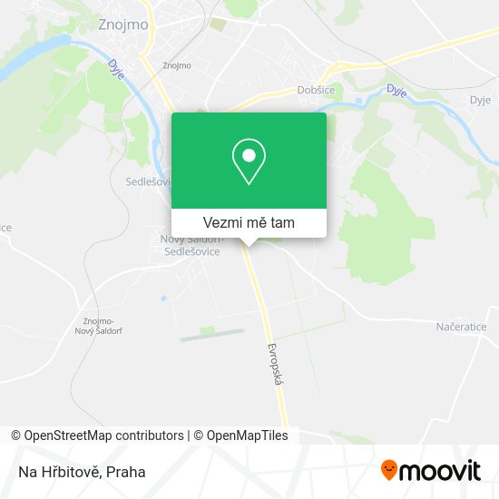 Na Hřbitově mapa