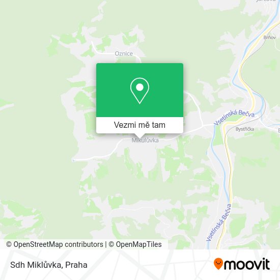 Sdh Miklůvka mapa