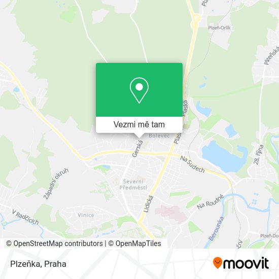 Plzeňka mapa