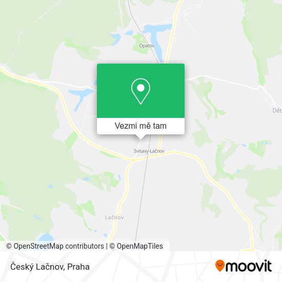 Český Lačnov mapa