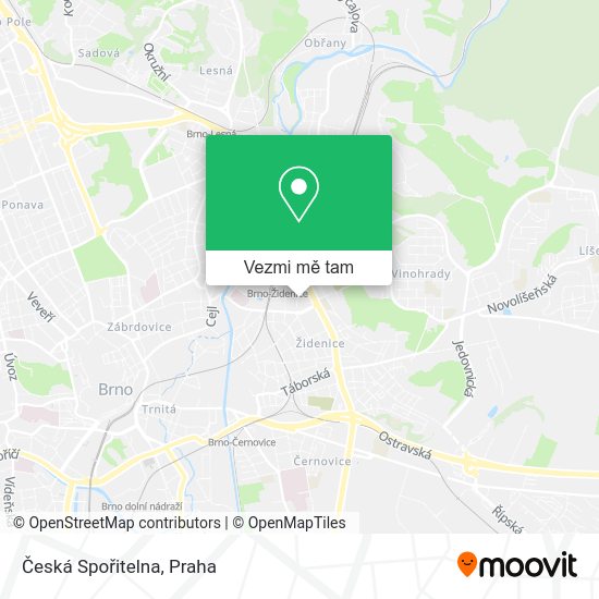 Česká Spořitelna mapa