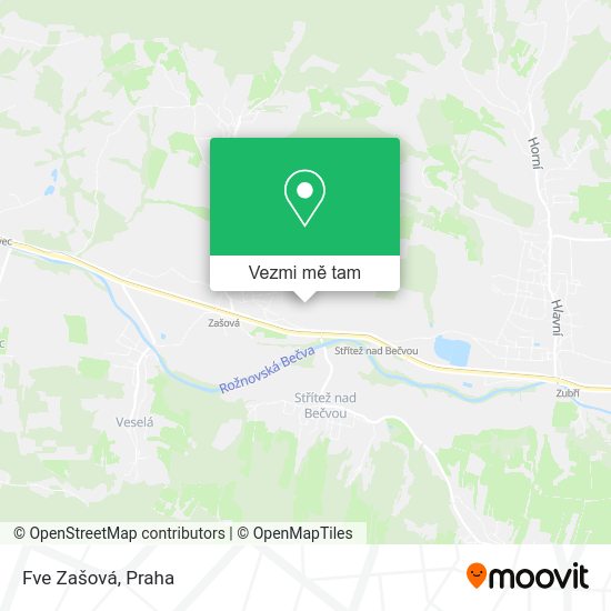 Fve Zašová mapa
