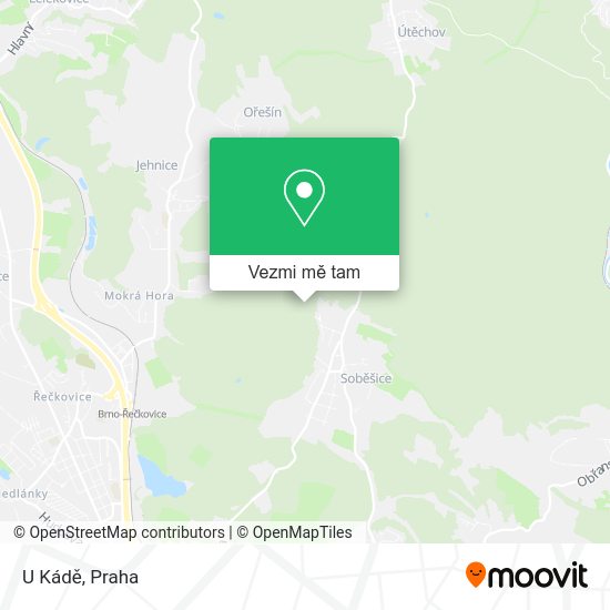 U Kádě mapa