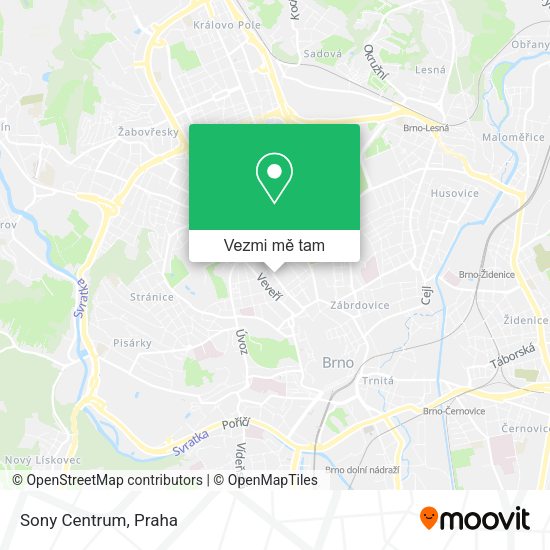 Sony Centrum mapa