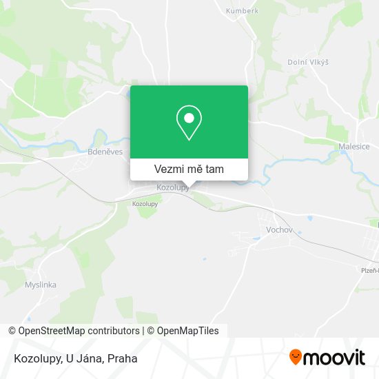 Kozolupy, U Jána mapa