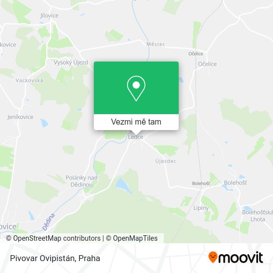 Pivovar Ovipistán mapa