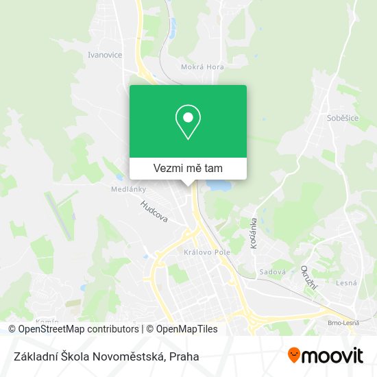 Základní Škola Novoměstská mapa