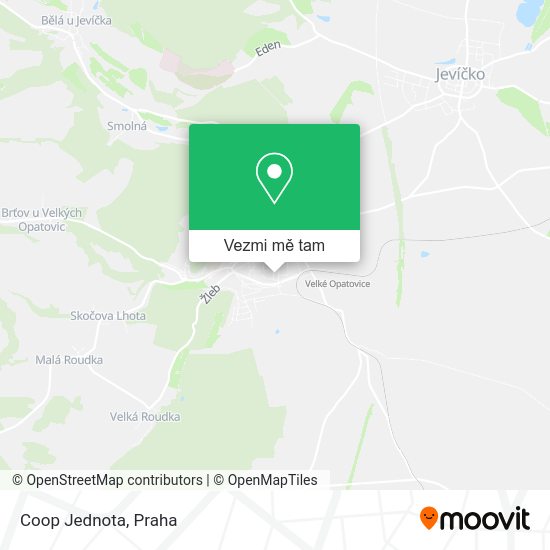 Coop Jednota mapa