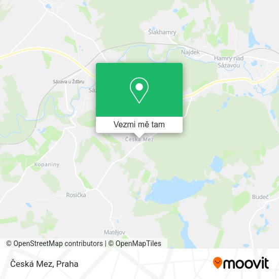 Česká Mez mapa