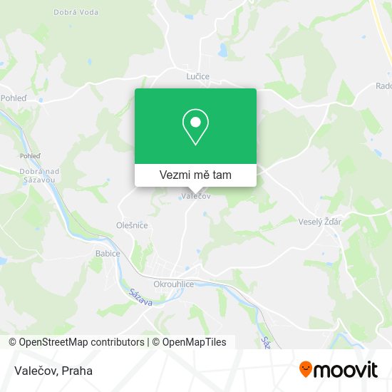 Valečov mapa