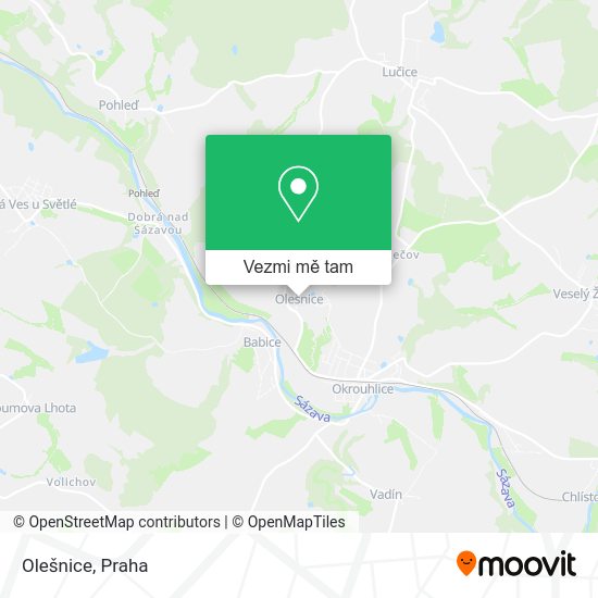 Olešnice mapa