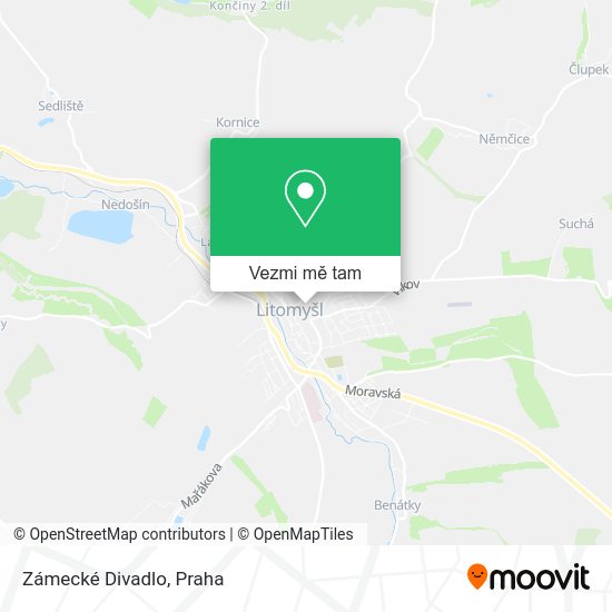 Zámecké Divadlo mapa
