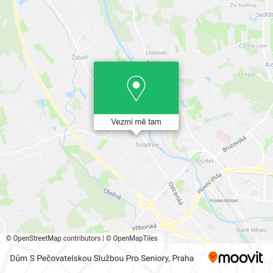 Dům S Pečovatelskou Službou Pro Seniory mapa
