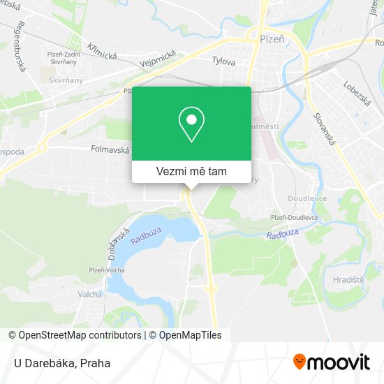 U Darebáka mapa