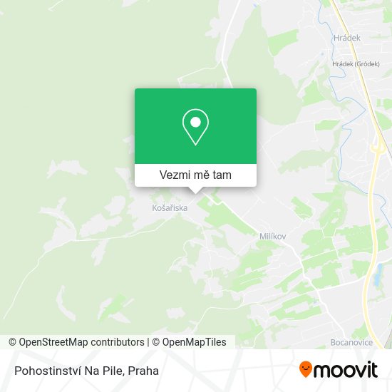 Pohostinství Na Pile mapa
