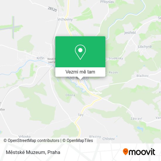 Městské Muzeum mapa