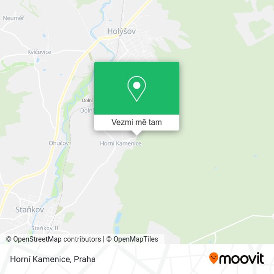 Horní Kamenice mapa