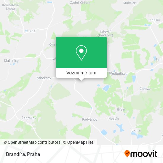 Brandíra mapa