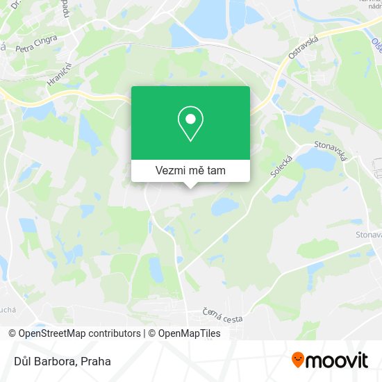 Důl Barbora mapa