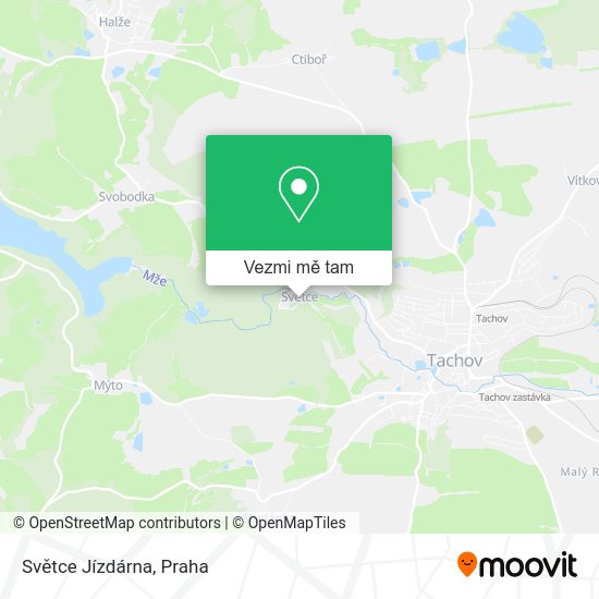 Světce Jízdárna mapa