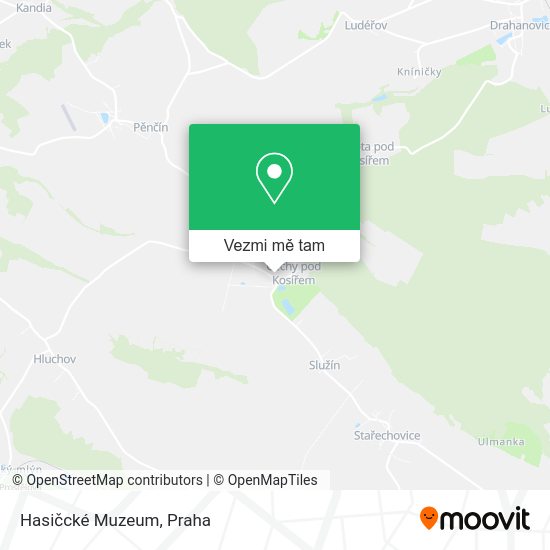 Hasičcké Muzeum mapa