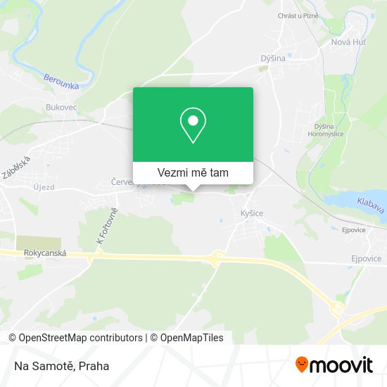 Na Samotě mapa