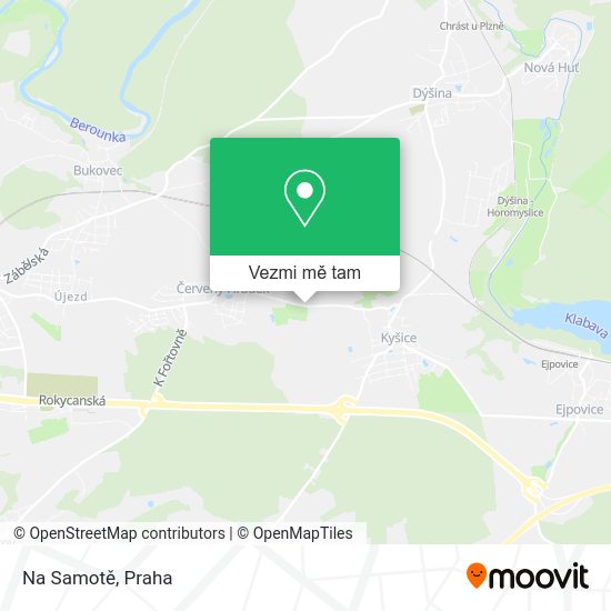 Na Samotě mapa