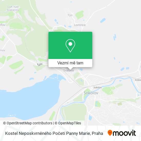 Kostel Neposkvrněného Početí Panny Marie mapa