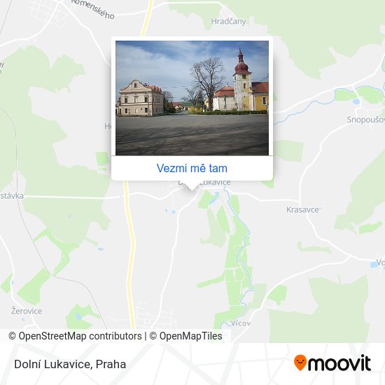 Dolní Lukavice mapa