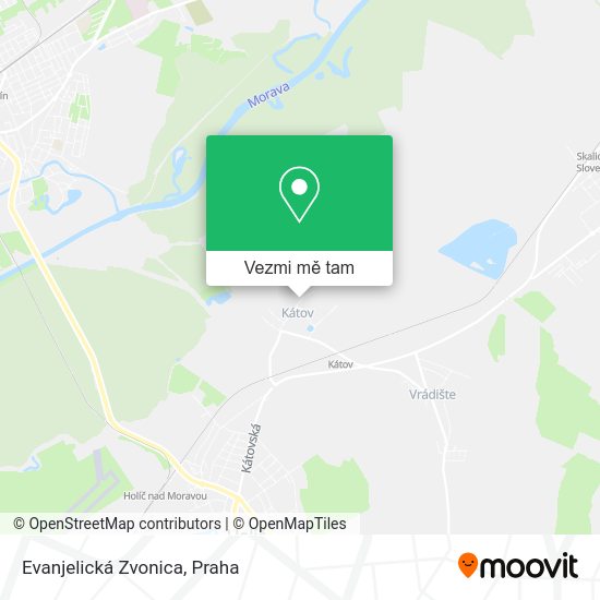 Evanjelická Zvonica mapa