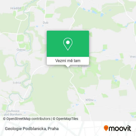 Geologie Podblanicka mapa